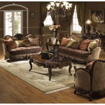 Victoria 5-pc Living Room Set (Antique Walnut)