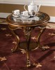 Augustine End Table w/ Glass Top shown in Parisian Bronze finish